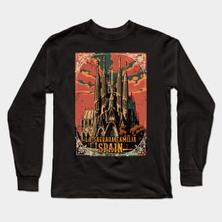 La Sagrada Familia Spain Art Spanish Heritage Long Sleeve T-Shirt